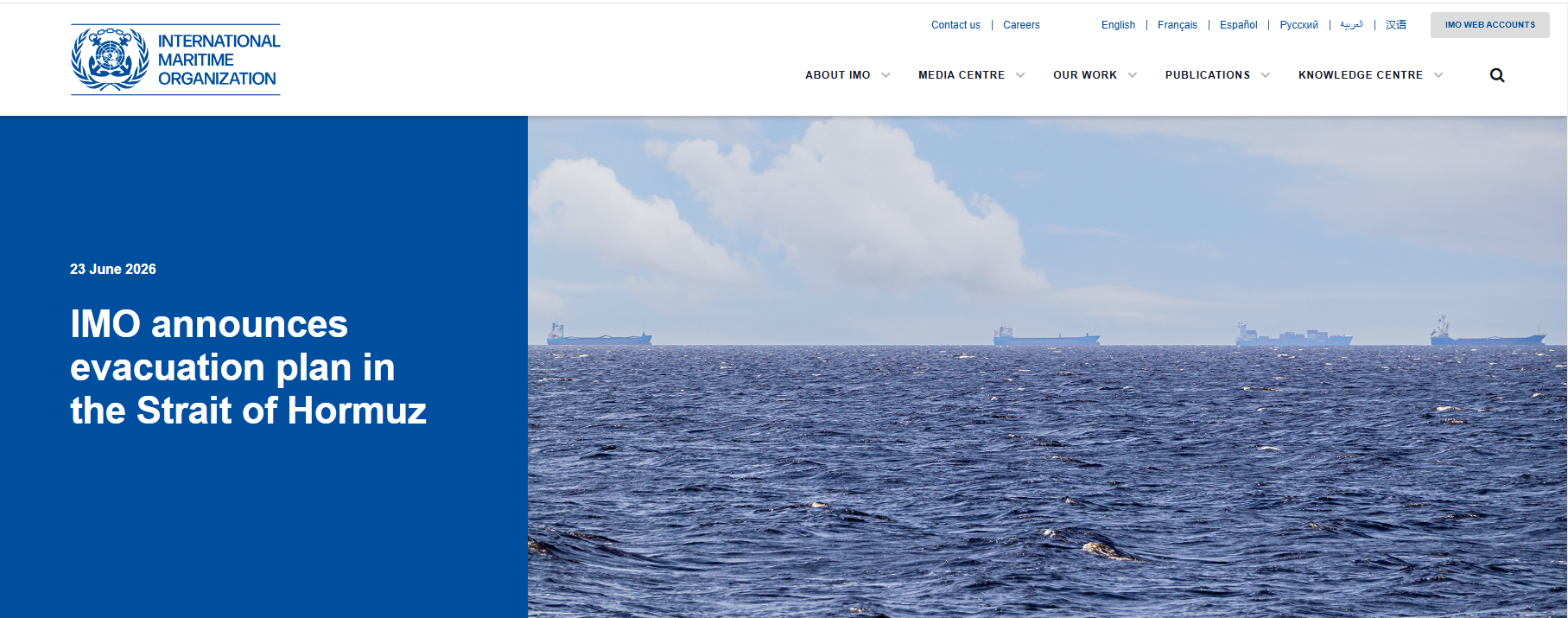Breaking: IMO Launches Large-Scale Evacuation Plan in Strait of Hormuz, Over 11,000 Seafarers to Leave Region in Phases