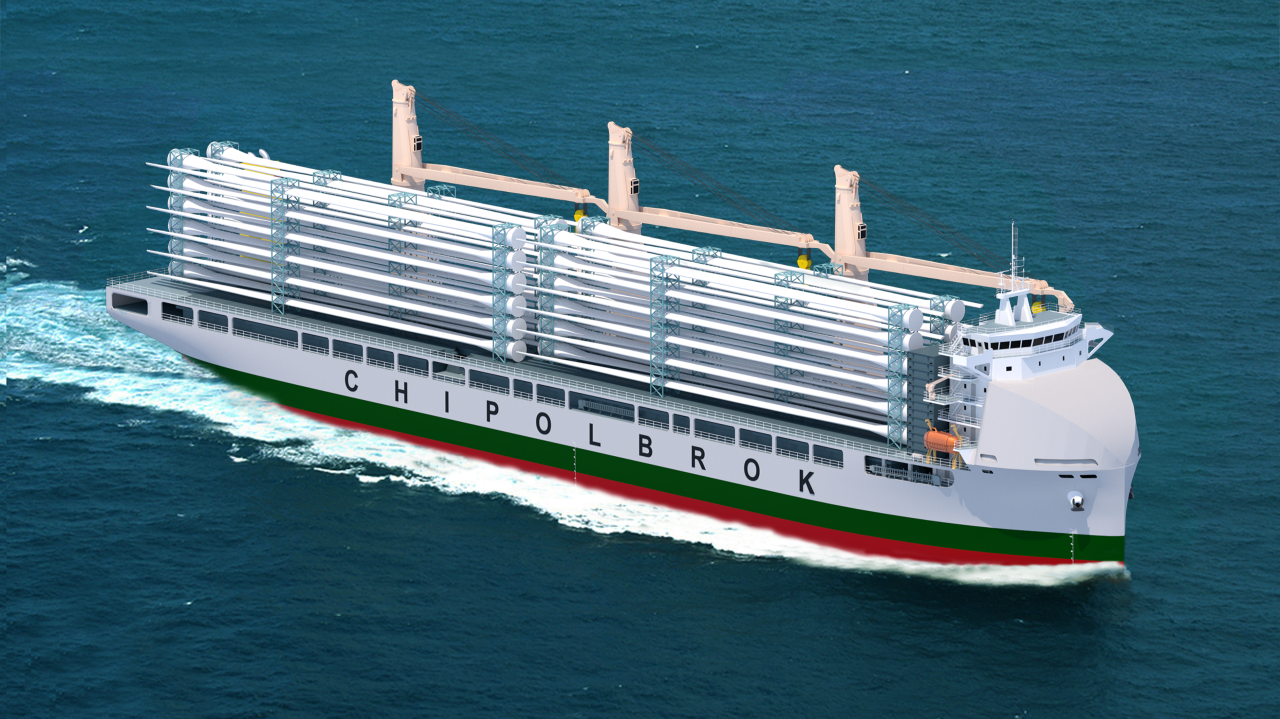 Chipolbrok Begins Construction of First 60,800 DWT Forward-Accommodation Heavy-Lift Vessel